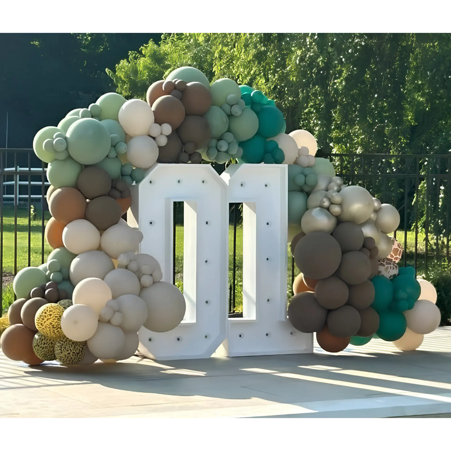 Sage & Neutral Marquee Arch — Children's Events