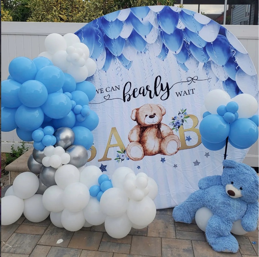 We Can Bearly Wait Blue Teddy Baby Shower — Baby Showers